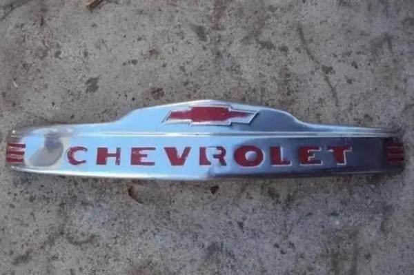 1953 Chevy Truck Front Hood Emblem Original 1