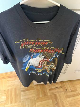 Harley Davidson Vintage T-Shirt Large First in Flight 1