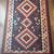 Red and blue hand woven kilim rug 1 thumbnail