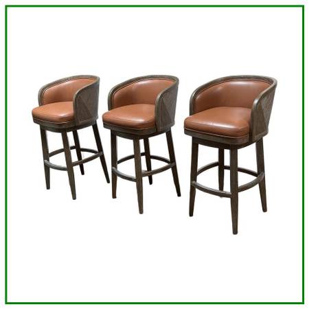 New Palecek Sullivan Swivel Bar Stools, Set Of Three 1