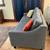 Grey gently used sleeper sofa 2 thumbnail