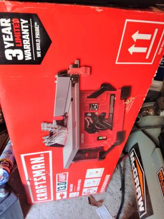 18amp New Craftsman tablesaw 1