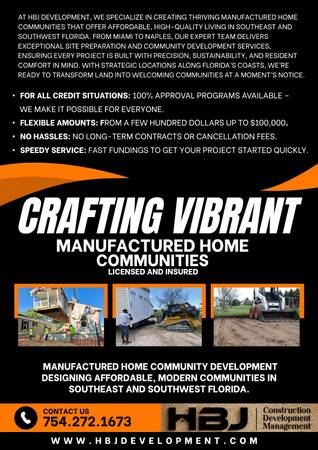 Affordable Mobile Home Installation, Site Prep & Financing 1