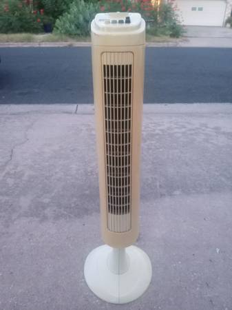 Two Taller Three Speed Oscillating Tower Fans, $20 Each Firm 1