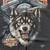 Vintage Harley Davidson 3D Emblem Wolf T-Shirt 1991 2 thumbnail