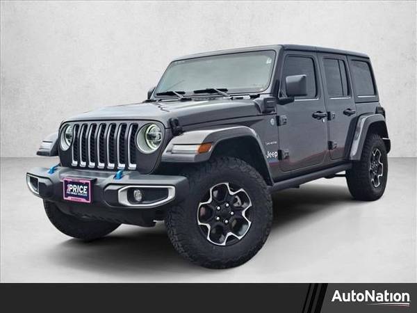 2022 Jeep Wrangler 4xe Unlimited Sahara 4x4 4WD SUV Electric AUTONATION 1