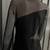 BCBG "MINDY" MESH-PANELED TOP, BLACK, LARGE 7 thumbnail
