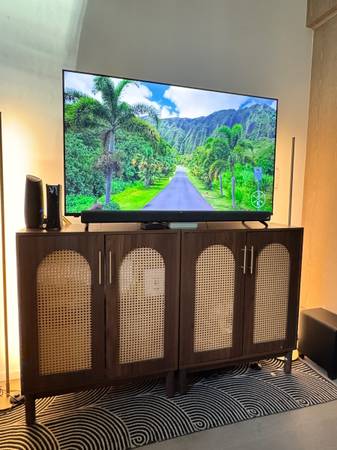 Wicker TV stand / Accent cabinet 1