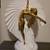 Dancing Lady Italian Porcelain Figurine with 24K Gold Accents 1 thumbnail