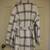 Miss Ashley, White & Black Plaid Dress Coat w/ Buttons & Waistline Tie 2 thumbnail