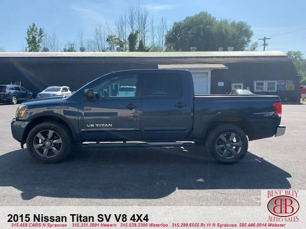 2015 NISSAN TITAN SV V8 4X4 CREW CAB! NAVI! TOUCHSCREEN! BACKUP CAM! - $17,995 (7365 Church St)63442753038977122