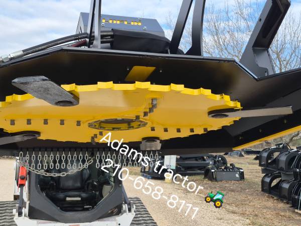 Brush cutter 4 blade carbide mulching teeth giant saw blade flywheel 1