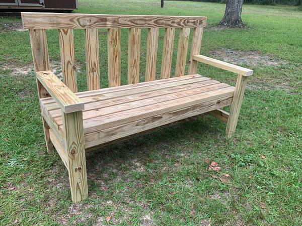Wood bench 1