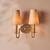 New in Box - Anthropologie Demeter Feather Metal Shaded Double Sconce 1 thumbnail