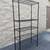 5 Shelf tier Complete chrome/blck shelving rack unit w 48×18×74″ Metro 5 thumbnail