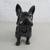 French Bulldog Black Ceramic Figurine Sculpture 7 5/8" Tall 2 thumbnail