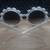 White Daisy Frame Round Sunglasses 2 thumbnail