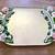 VINTAGE MIRROR TRAY with PORCELAIN FLOWERS 1 thumbnail