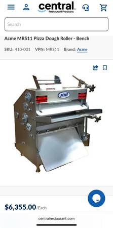 Acme MRS11 Pizza Dough Roller – Commercials Dough Sheeter for Pizzas, Bread &  1