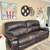 Free large brown leather double recliner couch… 2 thumbnail