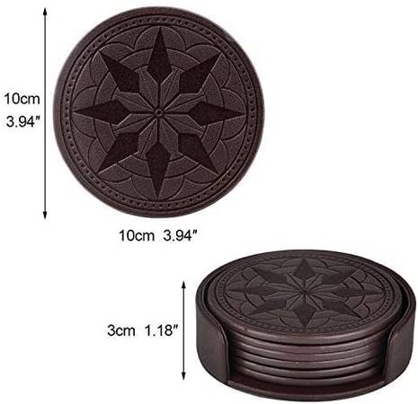 New set of 6 coaster, coffee color 1
