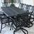 9pc Heavy Hanamint Grand Tuscany Outdoor Patio Dining Table Set 2 thumbnail