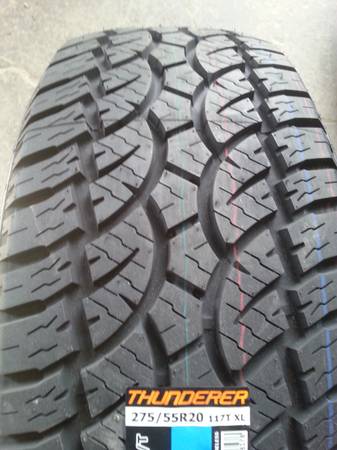 275 55 20 Thunderer Ranger AT Tires 1