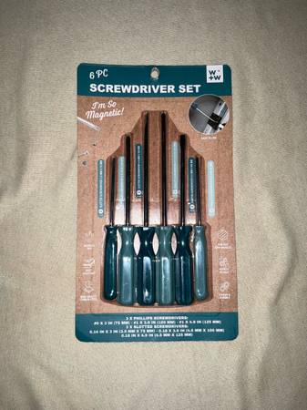 W+W 6 Pc Screwdriver Set 6 Pieces Teal Color 1