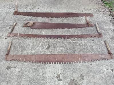 Antique 2-Man Crosscut Saws - $40 Each 1