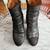 Maison Margiela Dark Grey Metallic Leather Boots 7.5 2 thumbnail