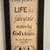 10x22 Han Christian Anderson wooden framed picture decor "Life" quote 2 thumbnail