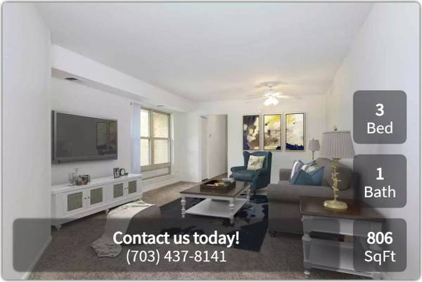 $2,593 / 3br - 806ft2 - Everything you've been looking for! Elegant 3bd/1bth (Herndon)63896277263235121