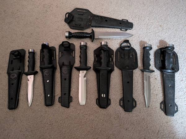 For Sale:  Stainless Dive Knives 1
