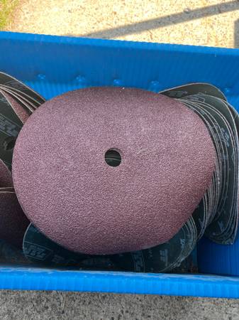 54 - 9” 36 grit Abrasive Discs 1