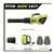RYOBI 40V HP Brushless Whisper Series 190 MPH 730 CFM Leaf Blower Kit 10 thumbnail