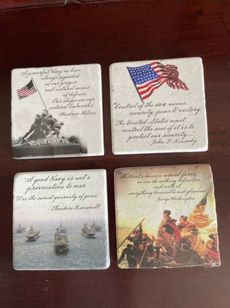 Stone Coasters - Naval Theme 1