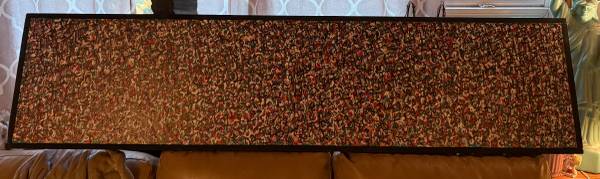 80” x 19.5 x 1.5” John Graeter Acrylic and Sumi Ink Abs Surrealist Art 1