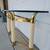 1970s Hollywood Regency Vintage Italian Brass and Glass Console Table 9 thumbnail