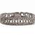 Signed Vintage "Pr" Sterling Silver Box/Circle Chain Link 7" Bracelet 7 thumbnail