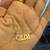 14K yellow Gold Necklace with Gilda 2 thumbnail