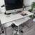 Small White/Silver Computer Desk 1 thumbnail