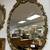 Vintage Large Oval Floral Gold Glitwood Framed Wall Mirror 1 thumbnail