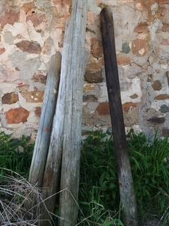 Wood posts--used--4 available 1