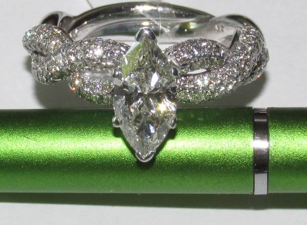 Ring NATURAL DIAMONDS Beautiful 2.19cttw Wedding/Engage Ring Size 6.5 1