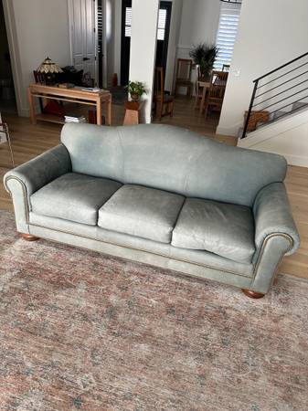 Thomasville Genuine Suede Sofa 1