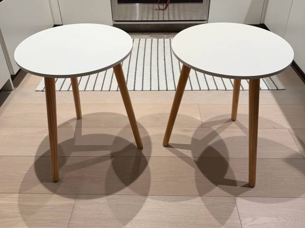 Side Tables - White Side Tables - Set of 2 1