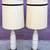 Pair of mid century lamps with original shades 1 thumbnail