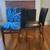 Faux Brown Leather Folding Chairs 1 thumbnail