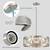 XINGQI 6-Light Modern Chandelier Brushed Nickel Farmhouse Dining Room 9 thumbnail