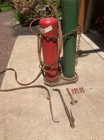 Gas Welding Cutting Kit on Cart 1